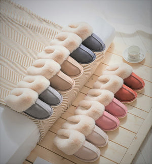 Luxury Sherpa Fleece Home Slippers - Cruelty Free