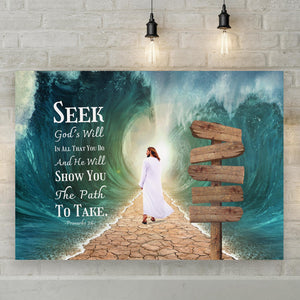 A Guided Path - Custom Canvas