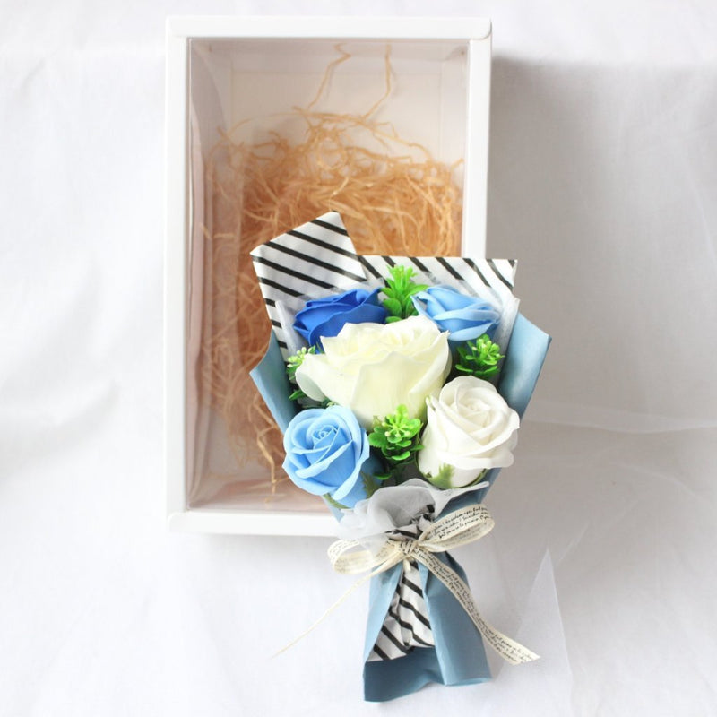 5 Piece Adorable Scented Soap Rose Bouquet