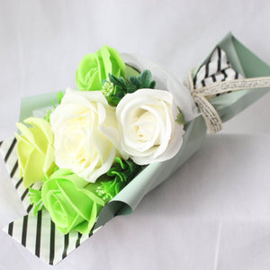 5 Piece Adorable Scented Soap Rose Bouquet