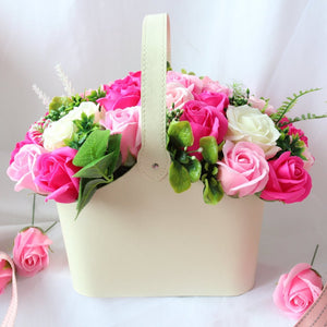 Scented Soap Rose Basket