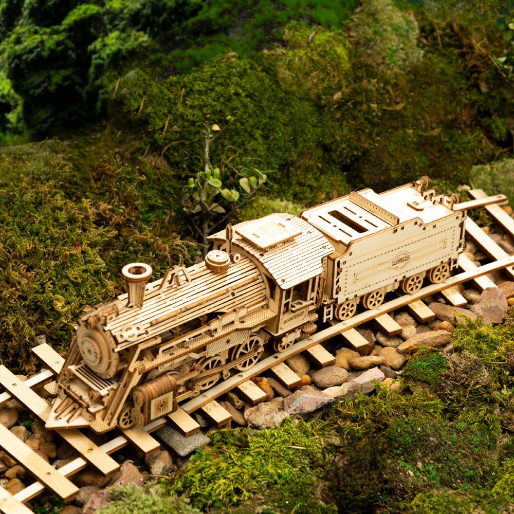 3D Puzzle - Wooden Train Model