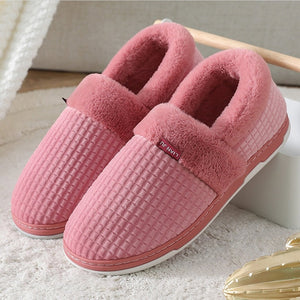 Women's Non-Slip Plush Slippers - Cruelty Free