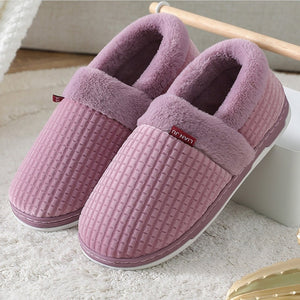 Women's Non-Slip Plush Slippers - Cruelty Free