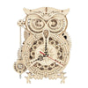 3D Puzzle - Wooden Owl Clock Model