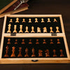 Gorgeous 15'' Wooden Folding Chess Set - Magnetic Functionality