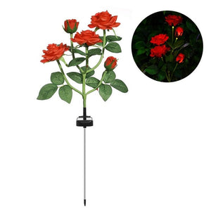 Solar Rose Outdoor Light