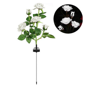 Solar Rose Outdoor Light