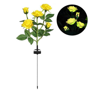 Solar Rose Outdoor Light